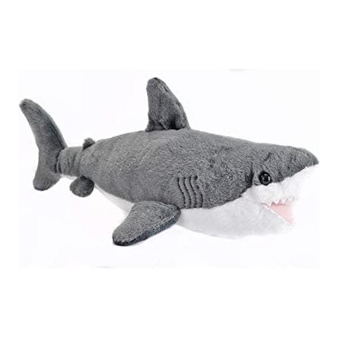 Grande Squalo Bianco Peluche, Animale Farcito, Peluche, Regali Per Bambini, Coccoloni 13 Pollici - Foto 1
