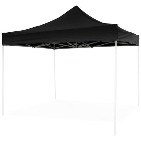 Telo Tetto Nero 3x3 Impermeabile Per Ricambio Gazebo Richiudibile - Foto 4