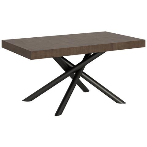 Tavolo Allungabile 90x160/264 Cm Famas Telaio Antracite - Noce - Foto 6
