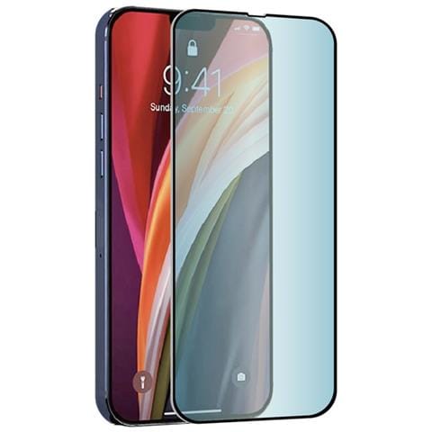 Salvadisplay In Vetro Temperato Per Iphone 13 Pro Max Anti Luce Blu, Nero Transparente - Foto 1