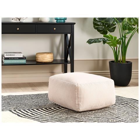 Pouf Mukki Cotone Beige - Foto 1