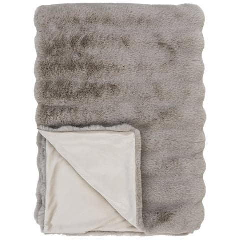 Plaid Galena - Grigio - Poliestere - 180x130x2 Cm - Foto 1