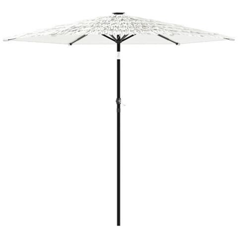 Ombrellone Giardino Con Palo In Acciaio Bianco 268x268x226 Cm - Foto 2