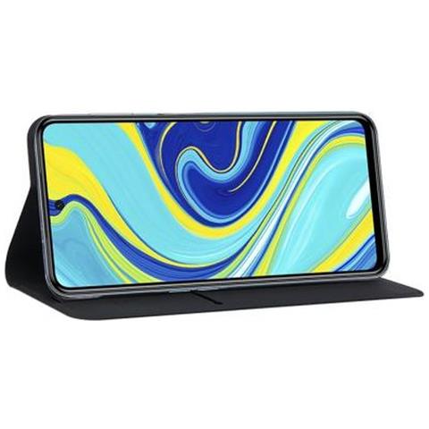 Custodia Per Xiaomi Redmi Note 9 Folio Con Portacarte E Supporto Video, Nero - Foto 4