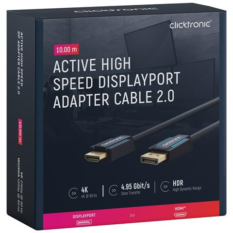 44927 cavo HDMI 10 m DisplayPort HDMI tipo A (Standard) Nero - Foto 8