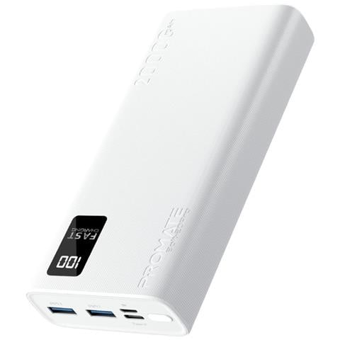Power Bank Bolt-20pro 20000mah Ricarica Simultanea Di 3 Dispositivi 10w 2x Usb-a 1x Usb-c Bianco - Foto 1