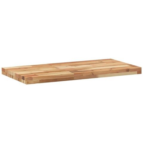 Mensole Da Parete 2 Pz 100x40x4 Cm Legno Acacia Rifinito A Olio - Foto 3