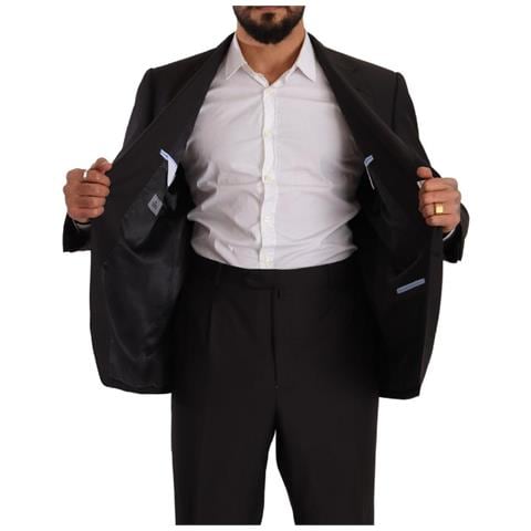 Abito Formale Monopetto In Poliestere Grigio - It55 - Xl - Foto 5