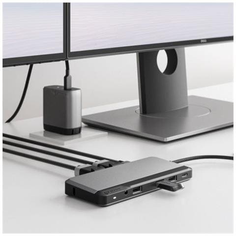 U1CAD-SGR replicatore di porte e docking station per laptop Cablato USB 3.2 Gen 1 (3.1 Gen 1) Type-C Grigio - Foto 2