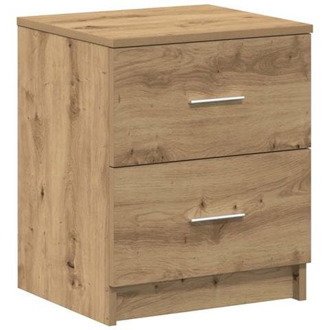 Comodino Con 2 Cassetti Rovere Artigianale 40x36x50 Cm - Foto 2
