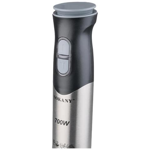 Frullatore A Mano Da 700w Con Due Velocità, Design Ergonomico, Corpo E Braccio In Acciaio Inox. Braccio Lavabile In Lavastoviglie. - Foto 2