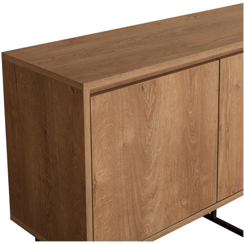 Sabinov Credenza In Legno Con 2 Porte E 3 Cassetti 140 Cm - Foto 2