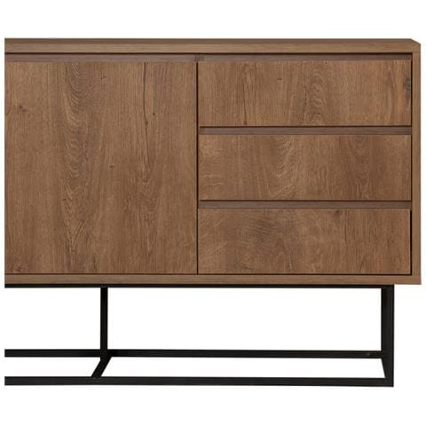 Sabinov Credenza In Legno Con 2 Porte E 3 Cassetti 140 Cm - Foto 7