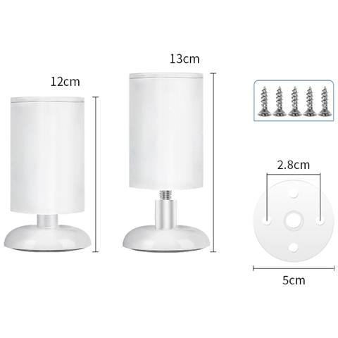 Staffe Per Gambe Da Tavolo Bianche - Set Da 4  12 Cm - Foto 4