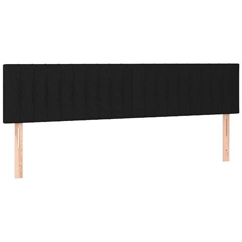 Letto a Molle con Materasso e LED Nero 120x190 cm in Tessuto - Foto 9