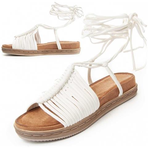 Sandalo Basso Strips2 Bianco. - Foto 1