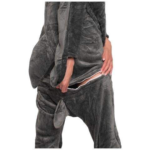 Pigiama Da Donna Tuta Kigurumi Costume Onesie Squalo Grigio 165-175 Cm L - Foto 6