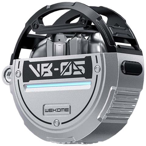 Auricolari Tws Wireless Bluetooth 5.3 Con Custodia Di Ricarica Bassi Profondi, Grigio - Foto 1