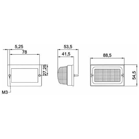 Fanale Di Direzione 88,5x54,5mm - Foto 2