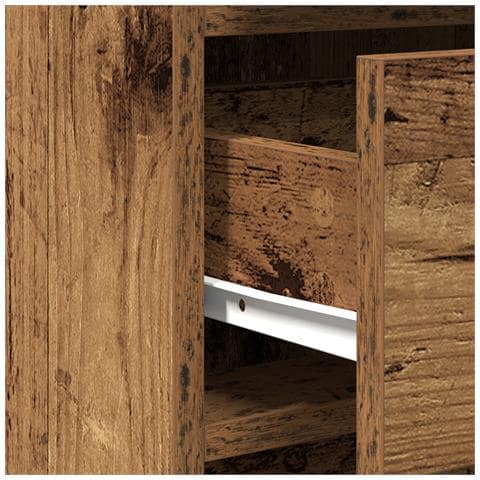 Set di Toeletta a 3 Pezzi con LED - Legno Vintage e Legno Ingegnerizzato - Foto 9