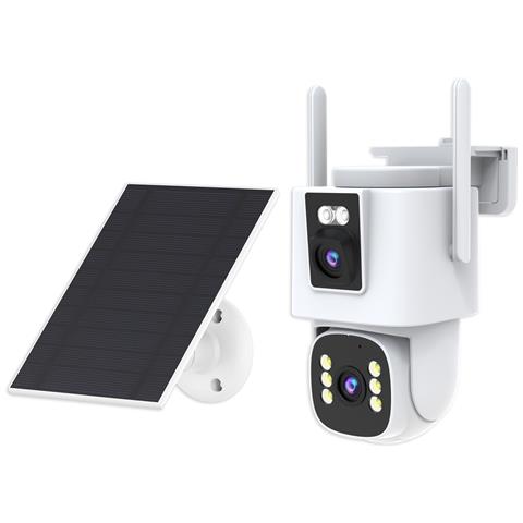 Telecamera Di Sicurezza 4g A Doppia Lente Con Alimentazione Solare - Versione Usa - Foto 1