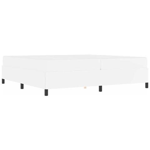 Struttura letto con materasso con materasso Bianco 200 x 200 cm - Foto 1