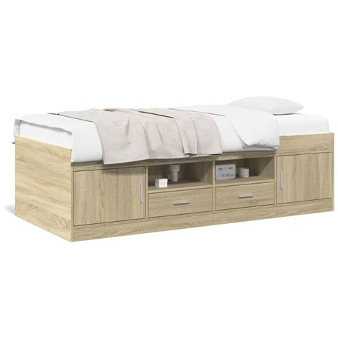 Divano Letto con Cassetti senza Materasso 90x190 cm - Foto 1
