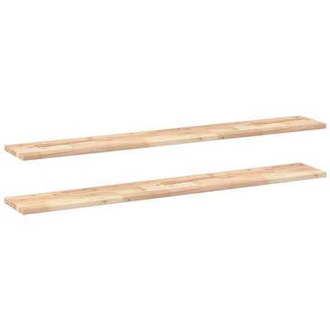 Mensole da Parete 2 pz 140x20x2 cm Legno Acacia Non Trattato - Foto 1