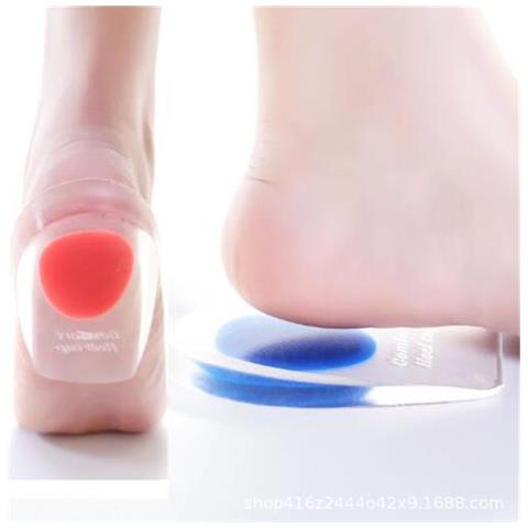 Gel Cuscinetti Rialzo Tallone Bicolore Misura Grande (blu+rosso) 2 Paia - Solette Ammortizzanti Morbide - Foto 2
