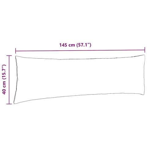 Cuscini da Divano 2 pcs Grigio chiaro 145 x 40 cm Tessuto - Foto 9