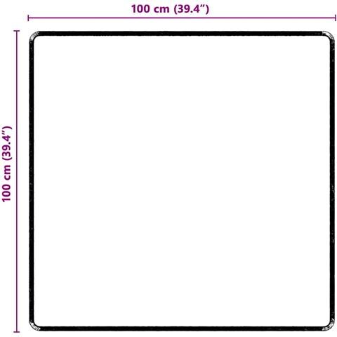 Runner in Moquette Nero 100 x 100 cm 100% Polipropilene Tuft - Foto 8