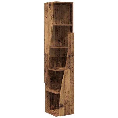 Mobile angolare Bianco 27,5x27x140cm Legno multistrato - Foto 1