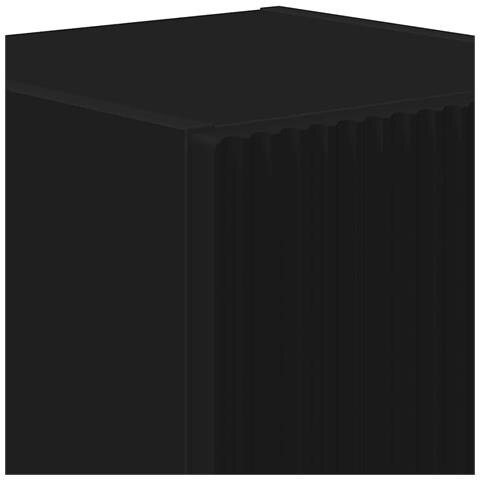 Mobile TV da parete Nero 30 x 31 x 40 cm Legno multistrato - Foto 9