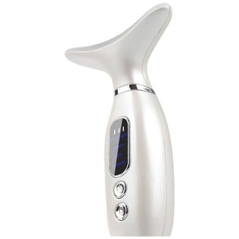 Massaggiatore Vibrante Termico Per Collo - Viso E Collo, Temperatura Costante, Luce Led White - Foto 1