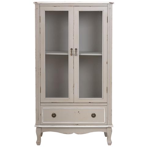 Vetrina In Legno Con 1 Cassetto E 2 Ante 80x42x148h Cm - Foto 2