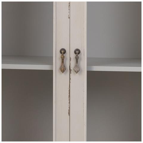 Vetrina In Legno Con 1 Cassetto E 2 Ante 80x42x148h Cm - Foto 8