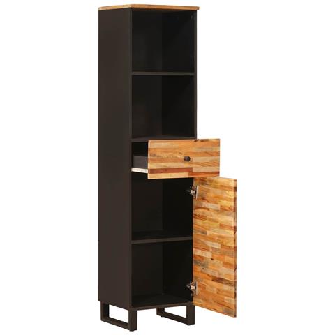 Mobile da Bagno con porta Rovere artigianale 38 x 33 x 160 cm - Foto 2