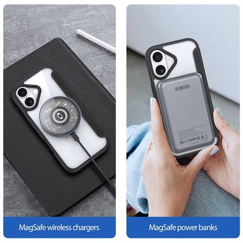 Cover con Tapa per iPhone 17 - Pelle /PU, Nero, MagSafe - Foto 2