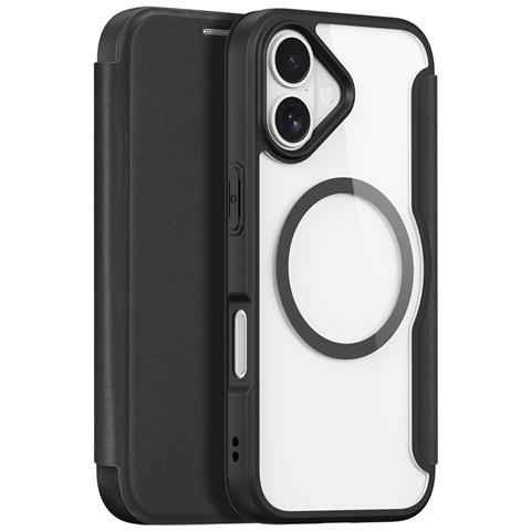 Cover con Tapa per iPhone 17 - Pelle /PU, Nero, MagSafe - Foto 1