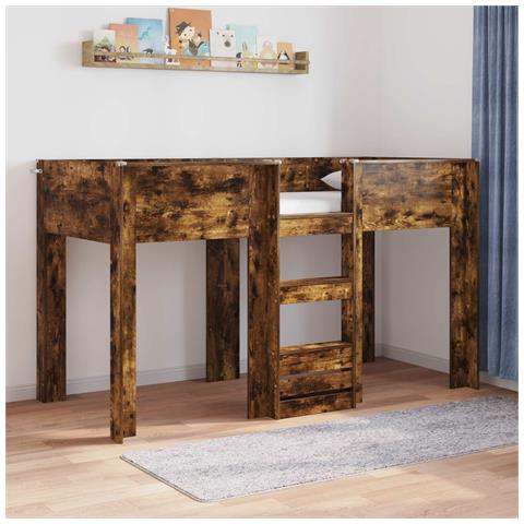 Letto a Castello per Bambini Rovere fumé 75 x 190 cm - Foto 2