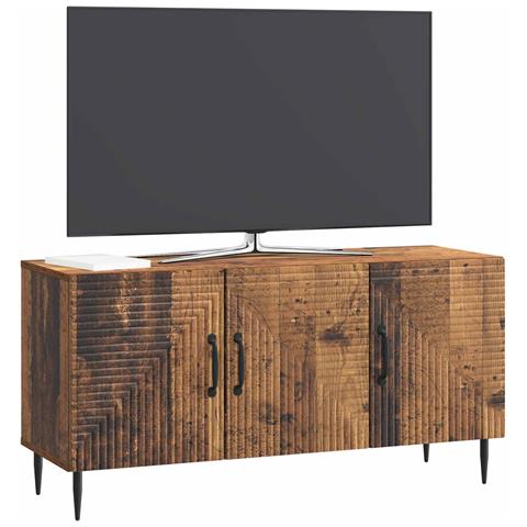 Mobile TV Legno antico 99 x 34,5 x 50 cm Legno ingegnerizzato - Foto 2