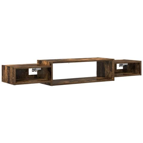 Mobile TV da Parete A parete Rovere Fumo 140 x 28 x 21 cm - Foto 1