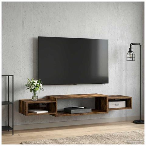 Mobile TV da Parete A parete Rovere Fumo 140 x 28 x 21 cm - Foto 2