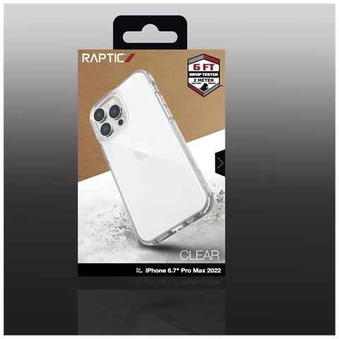 Raptic X-doria Custodia Trasparente Per Iphone 14 Pro Max, Cover Trasparente Rinforzata. - Foto 4