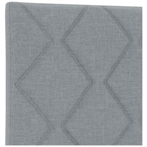 Letto box spring con materasso Grigio Chiaro 120 x 200 cm - Foto 10