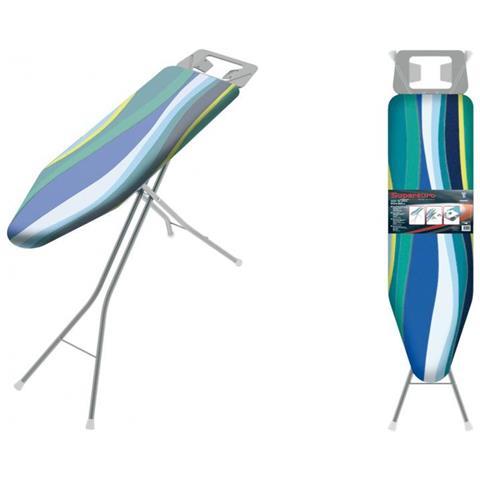 Asse stiro Super Euro in acciaio 110x32 cm con altezza regolabile e poggiaferro - Foto 3