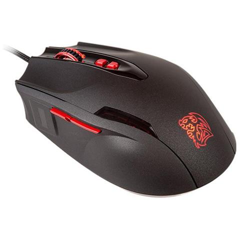 Mouse Tt eSPORTS Black FP USB Laser 5700 DPI Colore Nero - Foto 1