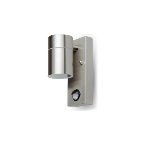 Lampada Da Muro Applique Gu10 Sensore Acciaio Inox Esterno Ip44 Vt-7621 Pir 7502 - Foto 2