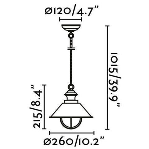 Faro 71138 - Náutica-1p Lampada Sospensioni Marrone Ossido - Foto 10