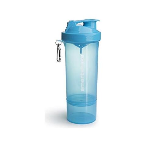 Slim, Shaker Per Cibo E Bevande Nutrizionali Unisex Adulto, Neon Blue, Taglia Unica - Foto 1